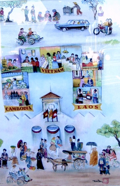 Cambodia Vietnam Laos Poster